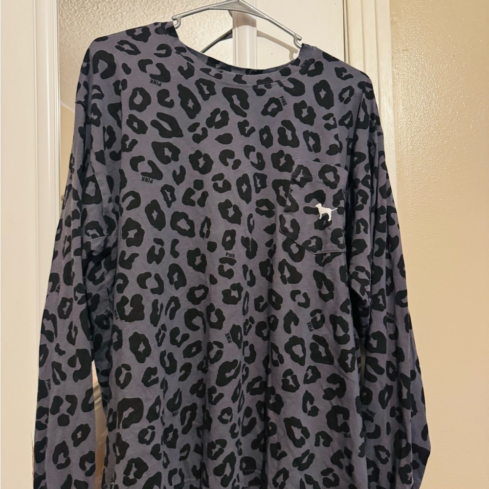Victoria’s Secret Leopard Print Long Sleeve Shirt